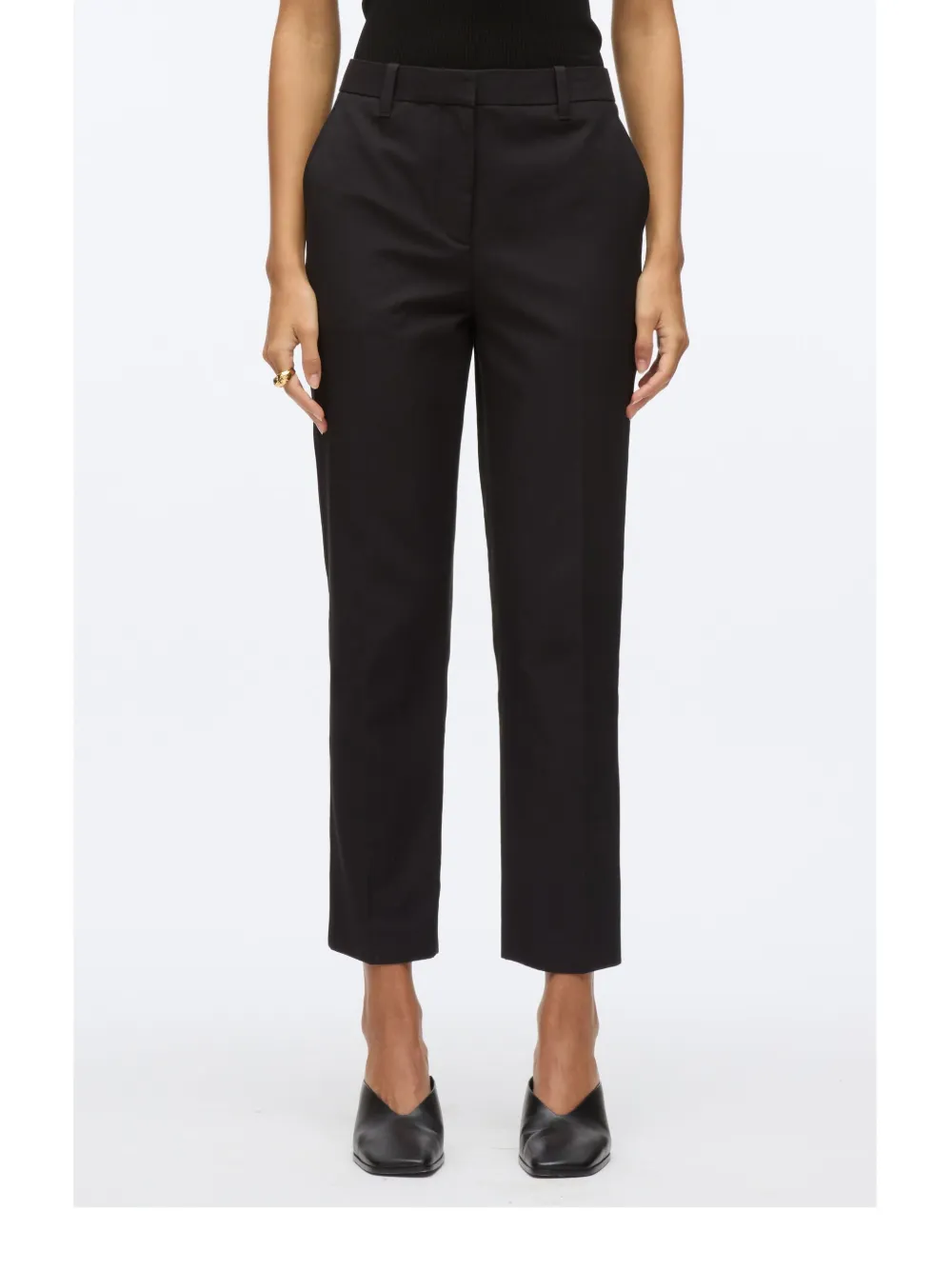 3.1 Phillip Lim Cropped broek Zwart
