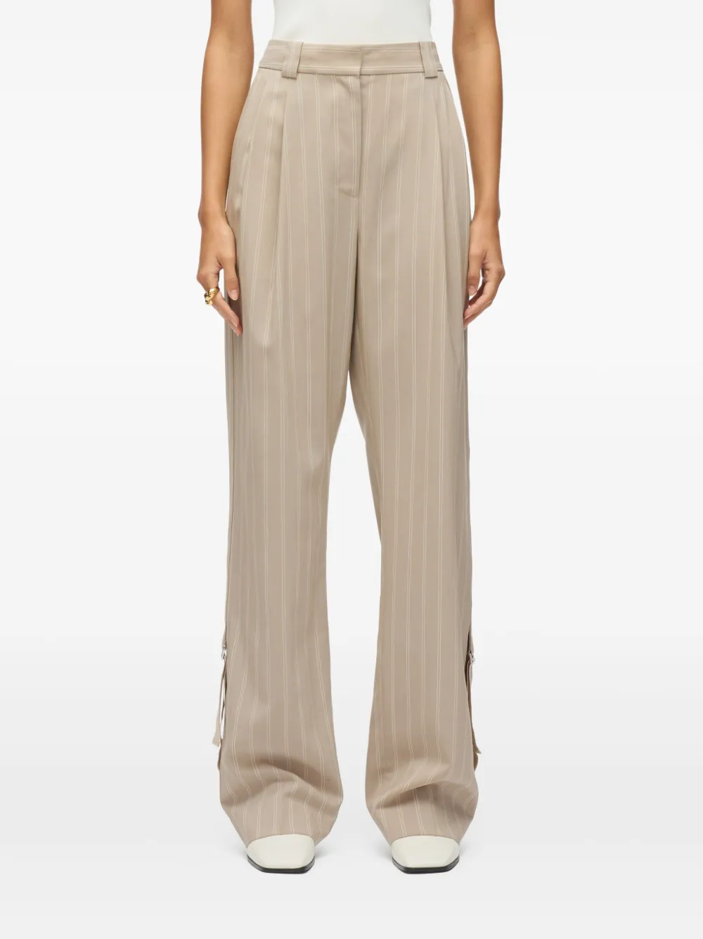 3.1 PHILLIP LIM PINSTRIPE-PATTERN TROUSERS