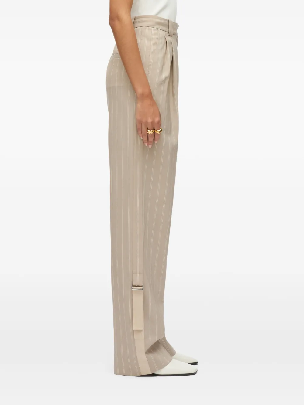 3.1 PHILLIP LIM PINSTRIPE-PATTERN TROUSERS