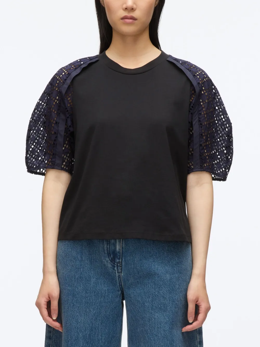 3.1 Phillip Lim Top met kant Zwart
