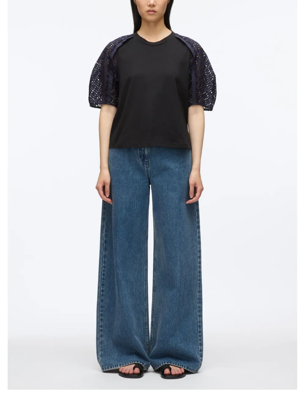 3.1 Phillip Lim Top met kant Zwart