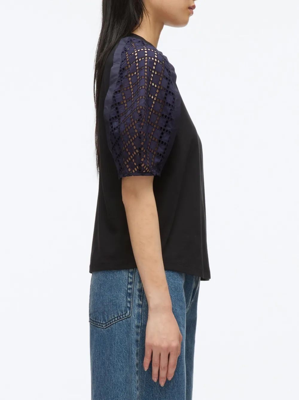 3.1 Phillip Lim Top met kant Zwart