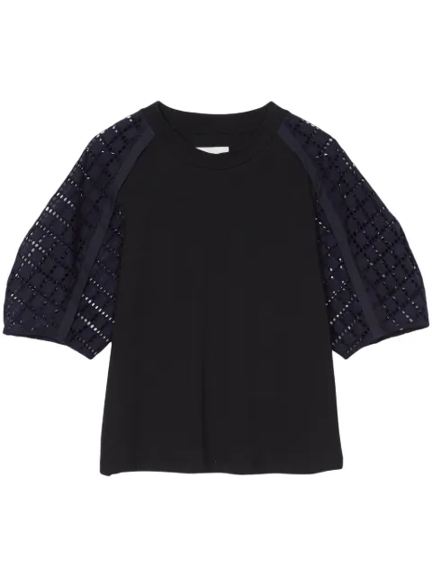 3.1 Phillip Lim top con panel de encaje