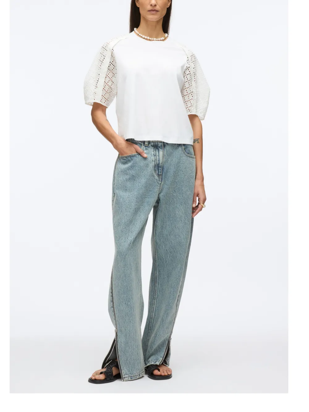 3.1 Phillip Lim Popeline shirt Wit