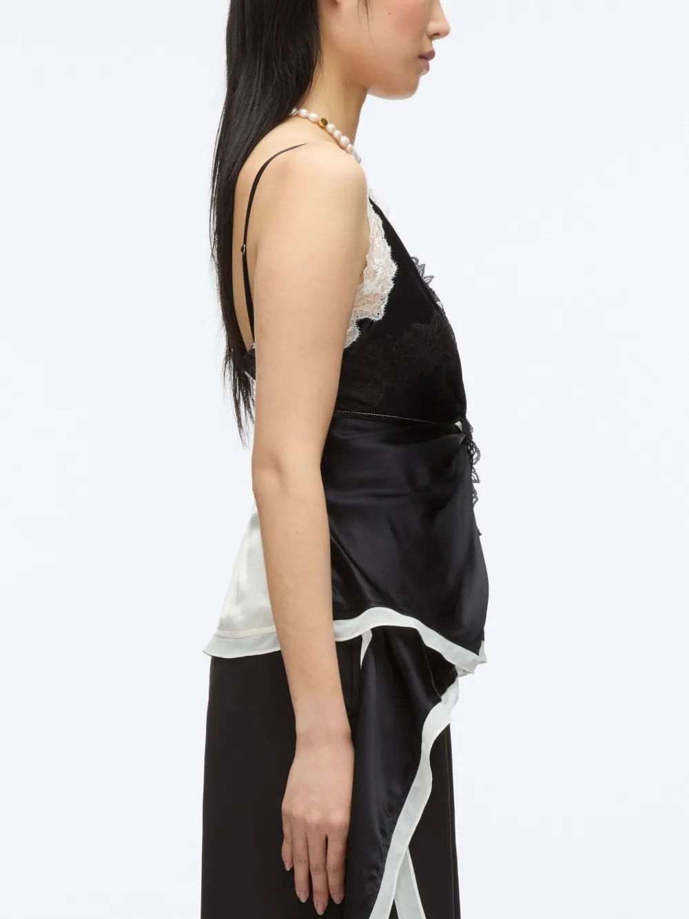 3.1 Phillip Lim Satijnen top Zwart