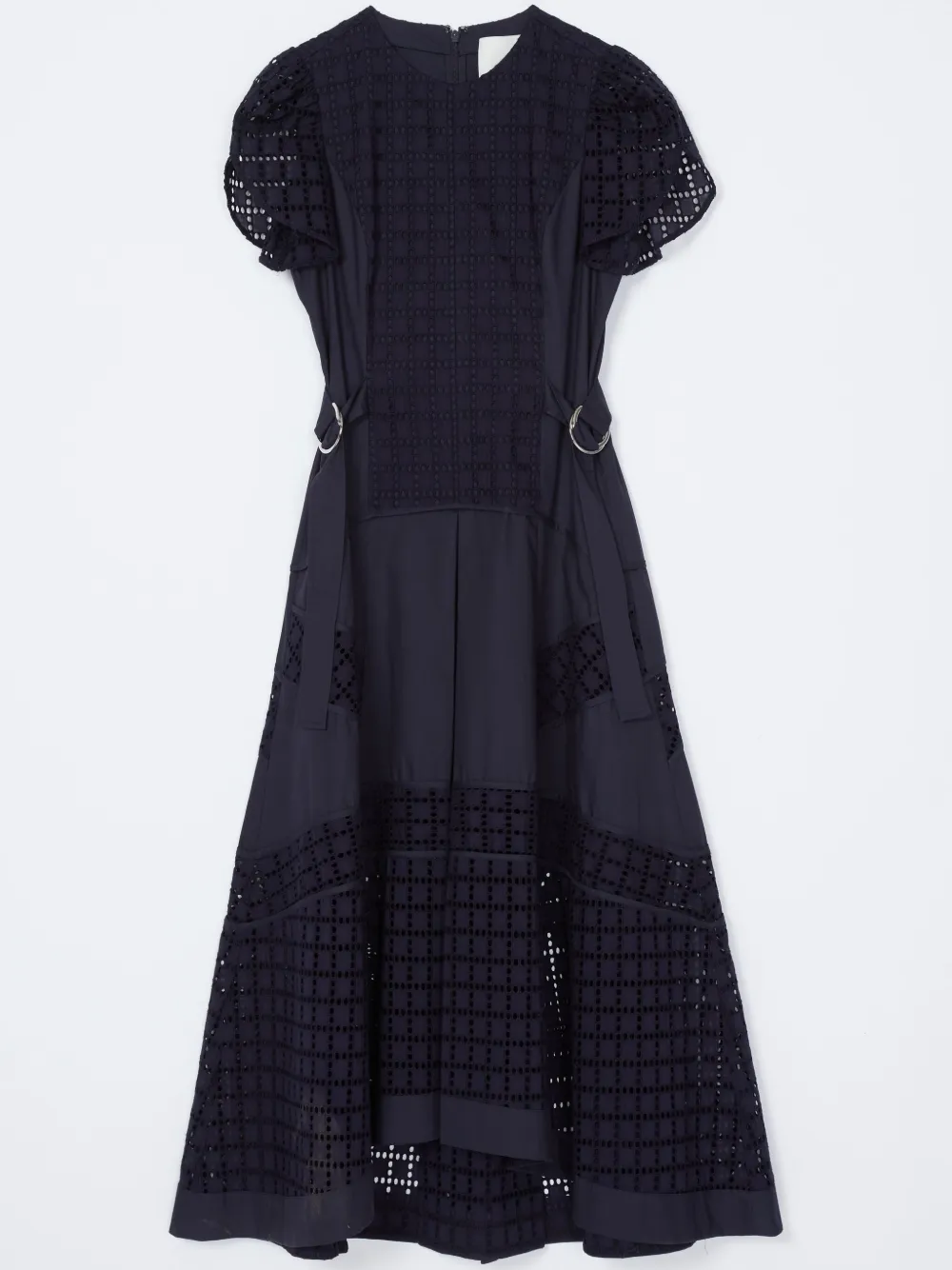 3.1 Phillip Lim Eyelet-embroidered Cotton-poplin Midi Dress In Blue