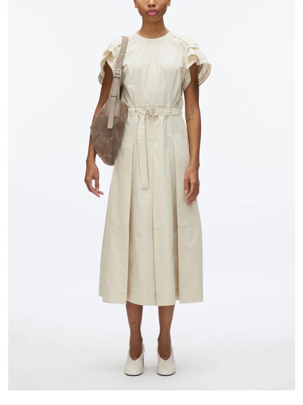 3.1 Phillip Lim Popeline midi-jurk Beige