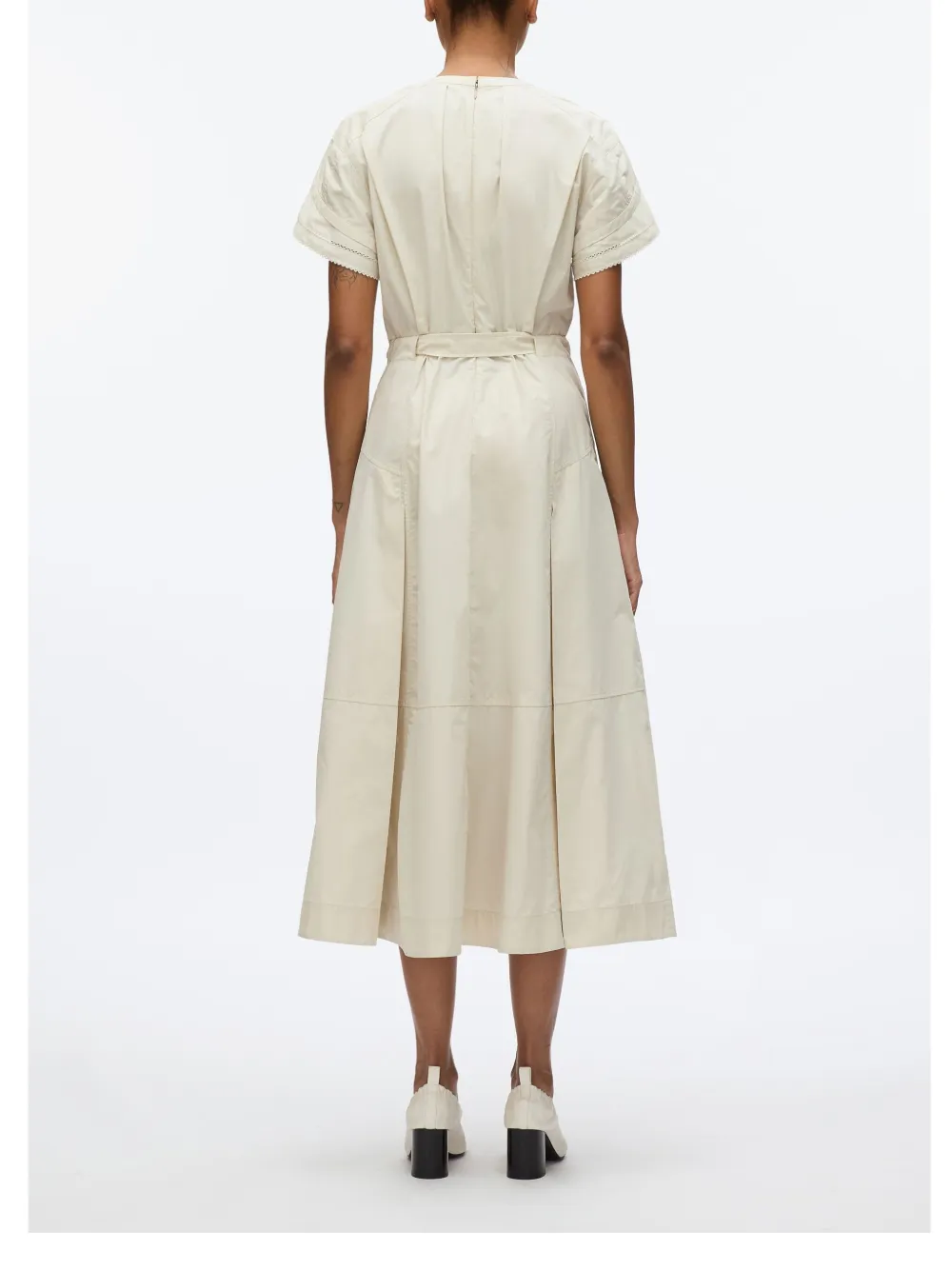 3.1 Phillip Lim Popeline midi-jurk Beige
