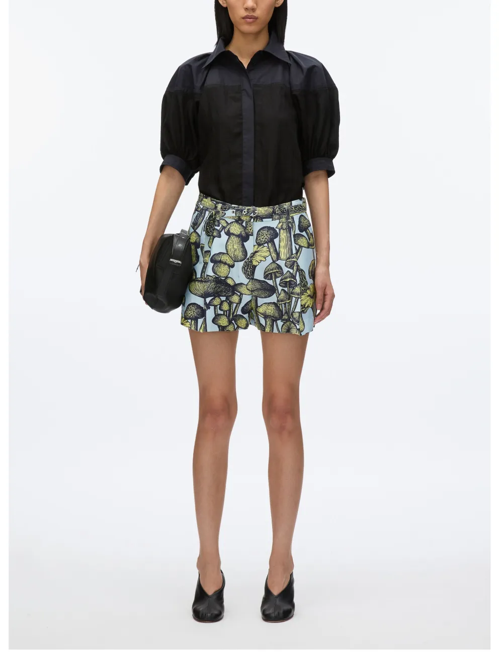 Shop 3.1 Phillip Lim Graphic-print Shorts In Blue