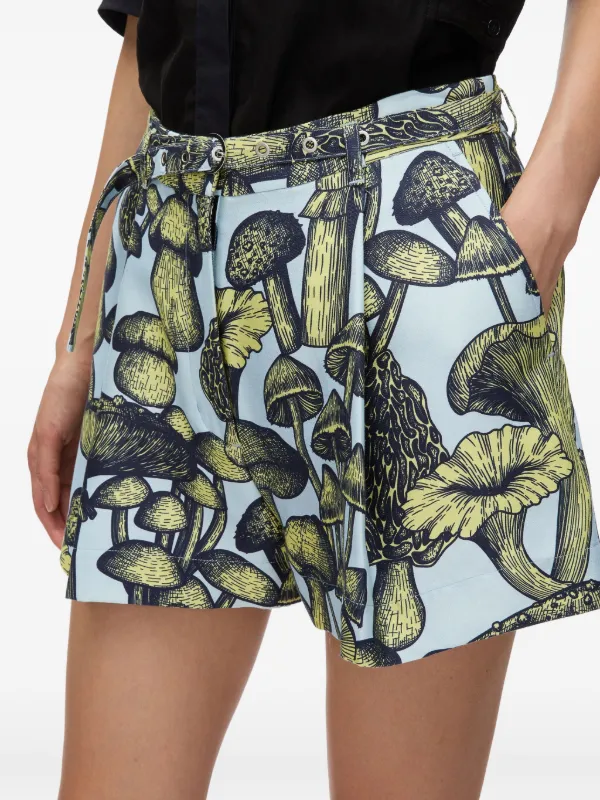 3.1 Phillip Lim graphic-print Shorts | Blue | FARFETCH RO