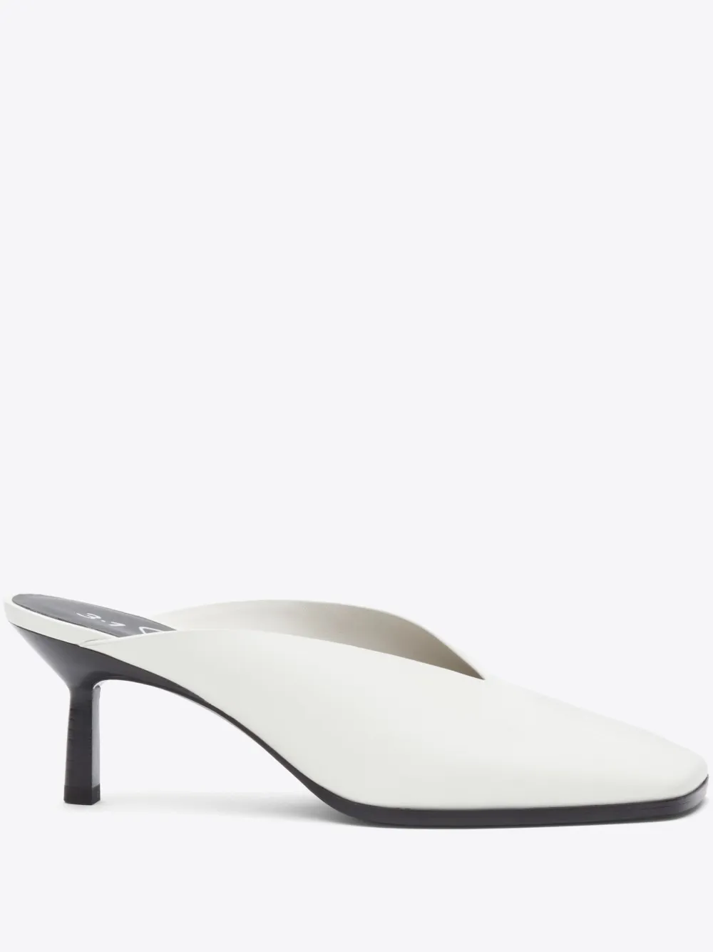 3.1 Phillip Lim 68mm Square-toe Mules In Weiss