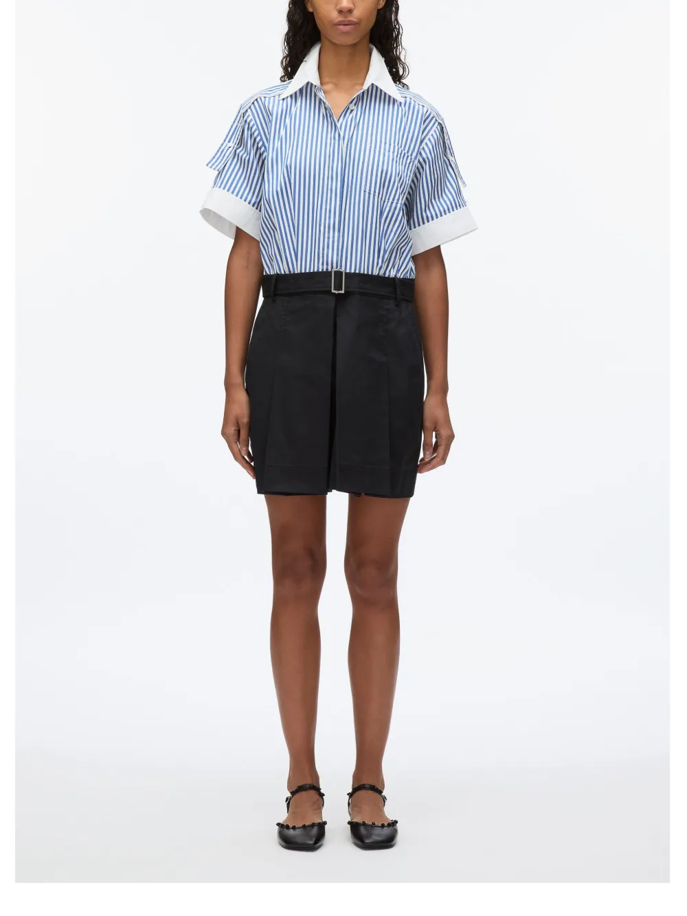 3.1 Phillip Lim Gestreepte jurk Blauw