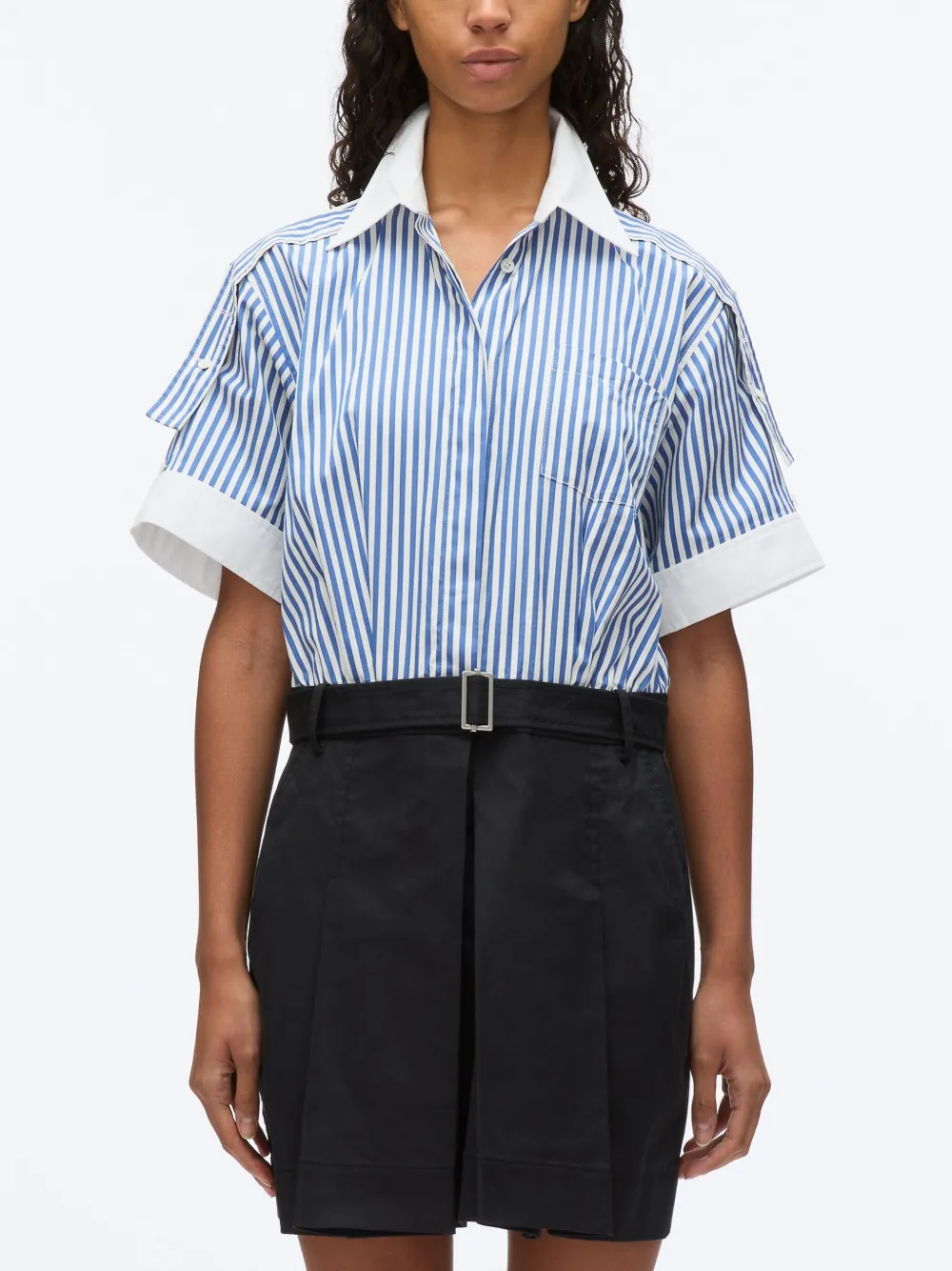 3.1 Phillip Lim Gestreepte jurk Blauw
