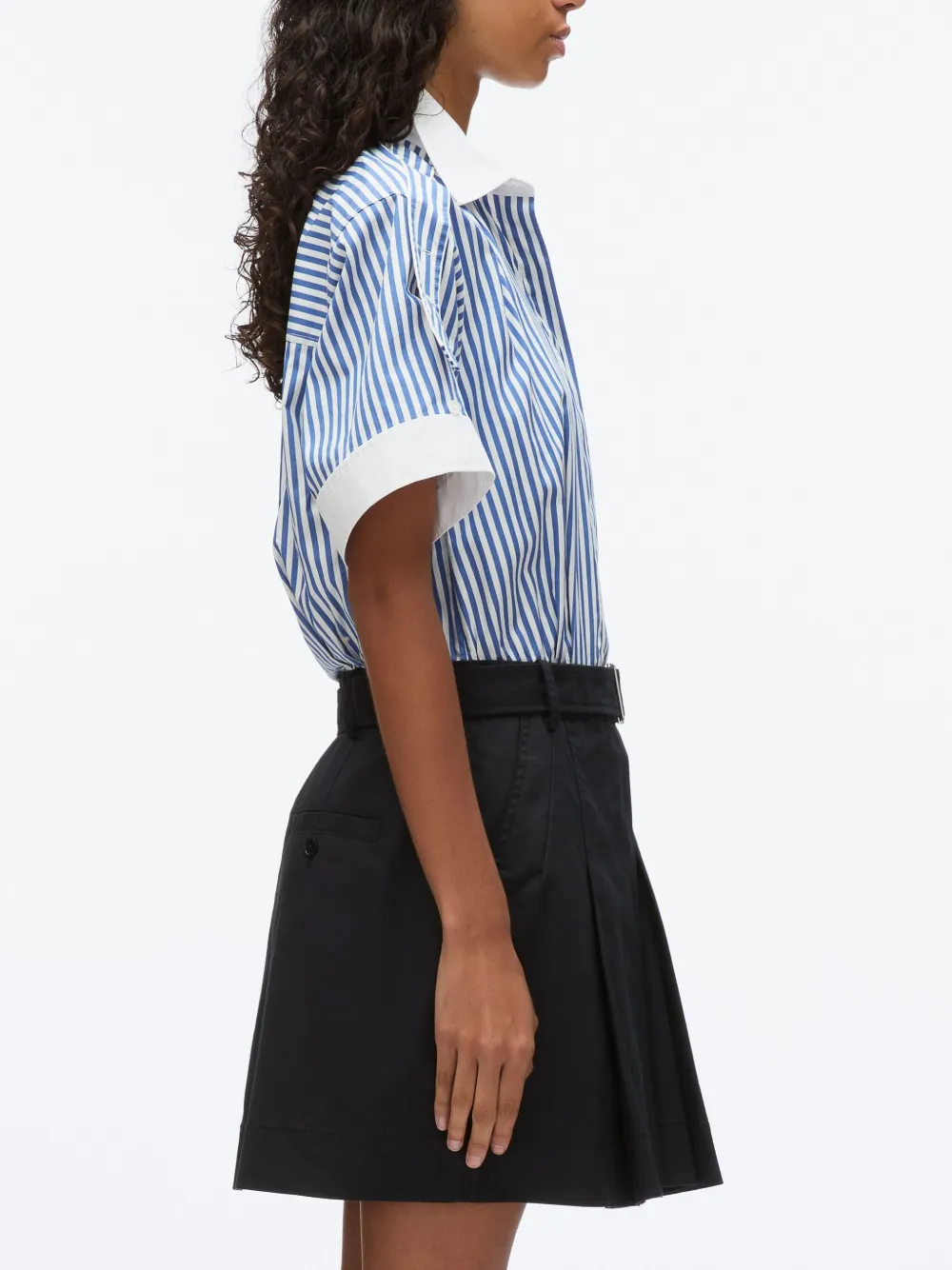 3.1 Phillip Lim Gestreepte jurk Blauw