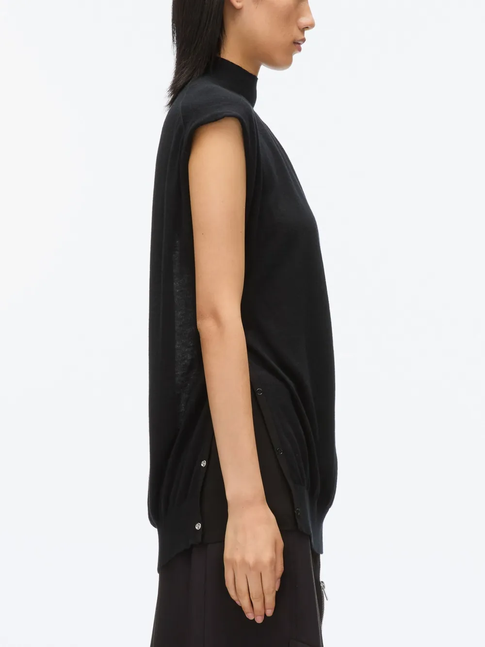 Shop 3.1 Phillip Lim Mock-neck Top In Black
