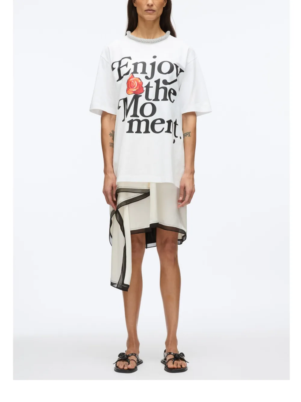 3.1 Phillip Lim T-shirt met tekst Wit