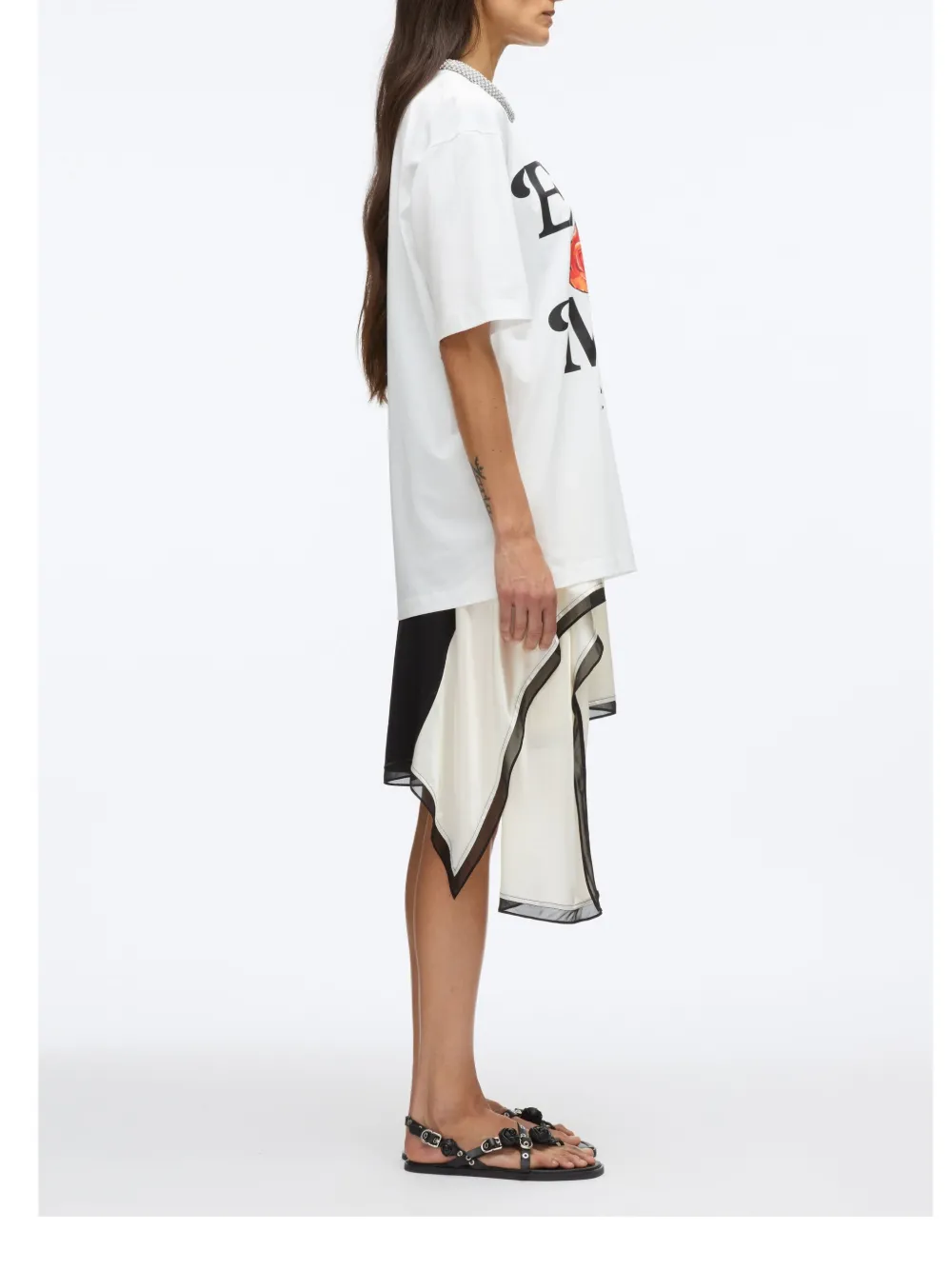 3.1 Phillip Lim T-shirt met tekst Wit