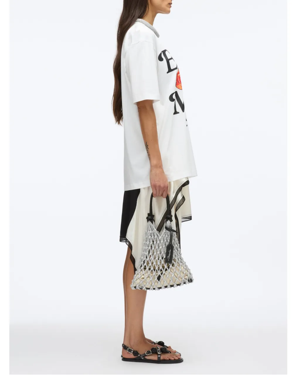 3.1 Phillip Lim T-shirt met tekst Wit