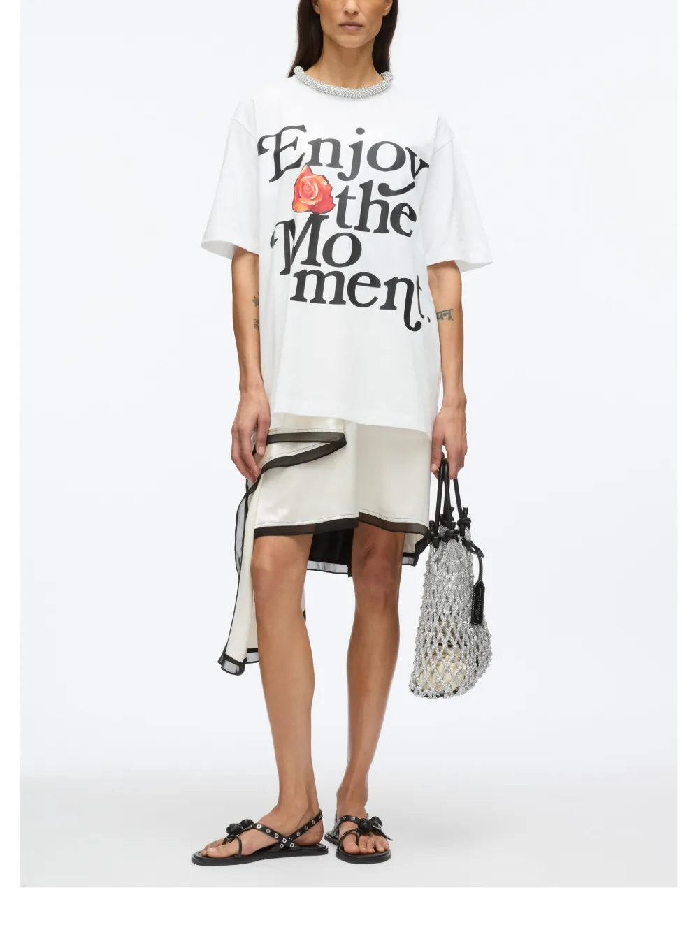 3.1 Phillip Lim T-shirt met tekst Wit