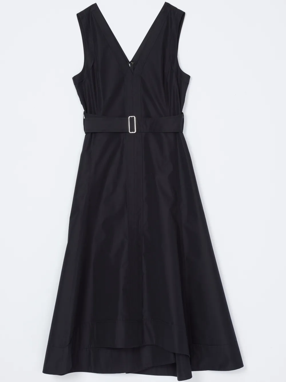 poplin belted dress