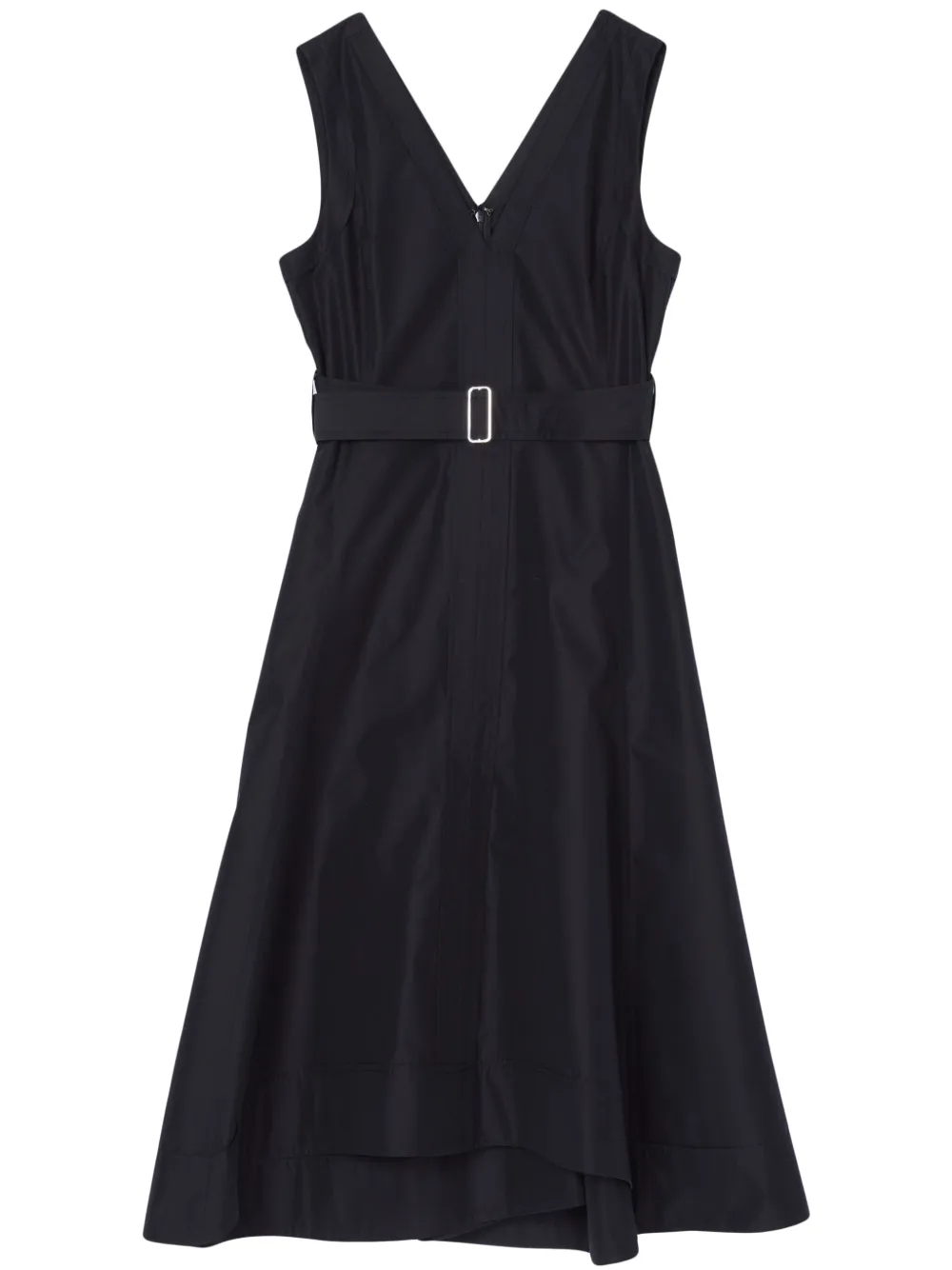 poplin belted dress