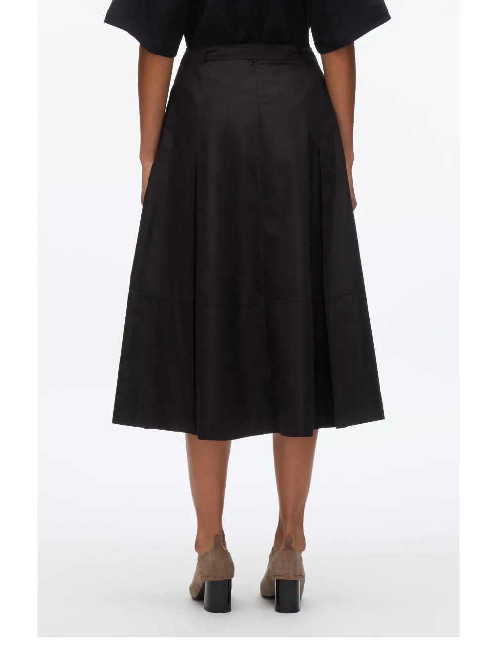 3.1 Phillip Lim Midi-rok met ceintuur Zwart