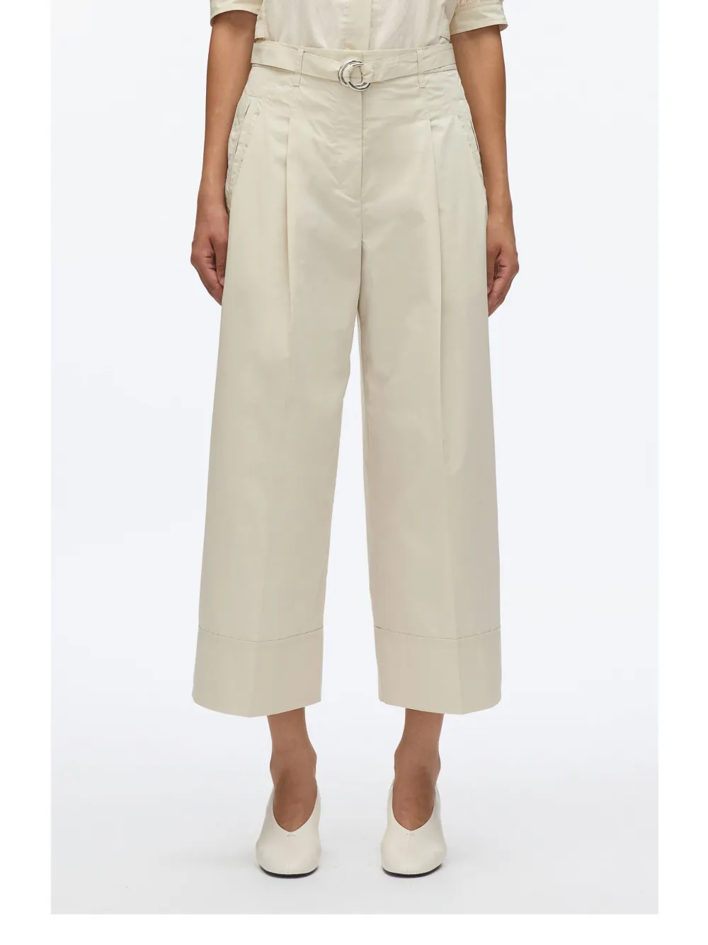3.1 Phillip Lim Broek met ceintuur Beige