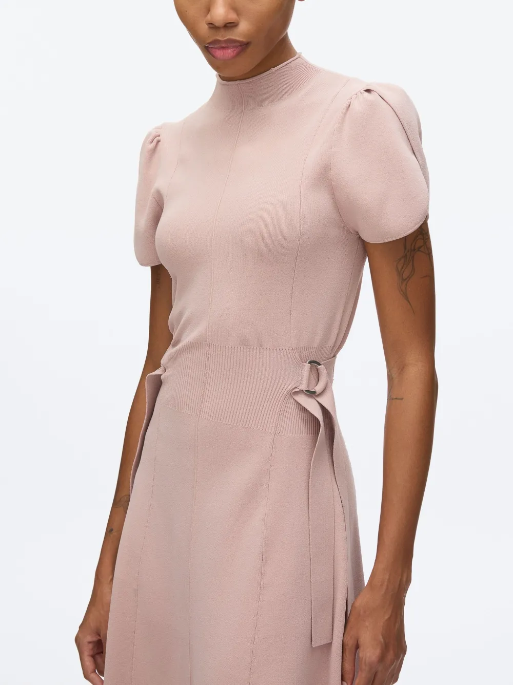 Shop 3.1 Phillip Lim Ribbed Tulip Dress In Pink