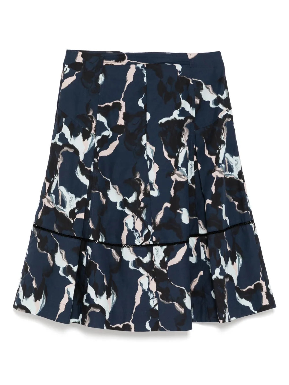 3.1 Phillip Lim Rok met ceintuur - NAVY MULTI