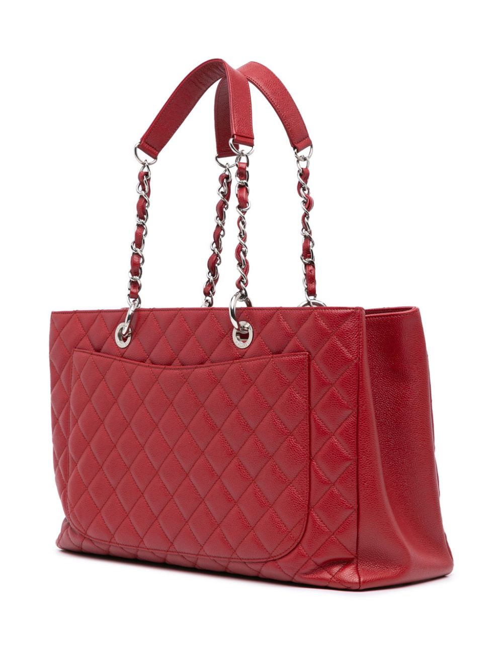 CHANEL Pre-Owned 2012 Caviar Grand Shopping XL tote bag - Rood