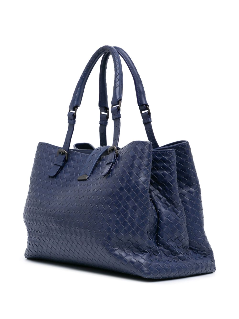 Bottega Veneta Pre-Owned 2011 Medium Nappa Intrecciato Roma tote bag - Blue