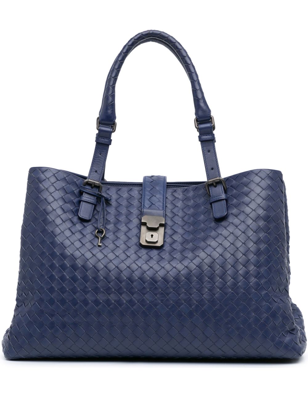 Bottega Veneta Pre-Owned 2011 Medium Nappa Intrecciato Roma tote bag - Blue