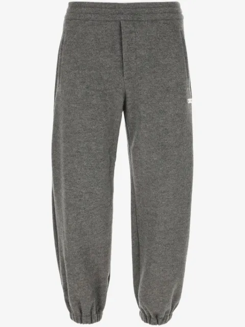 Alexander McQueen pantalon de jogging à plaque logo