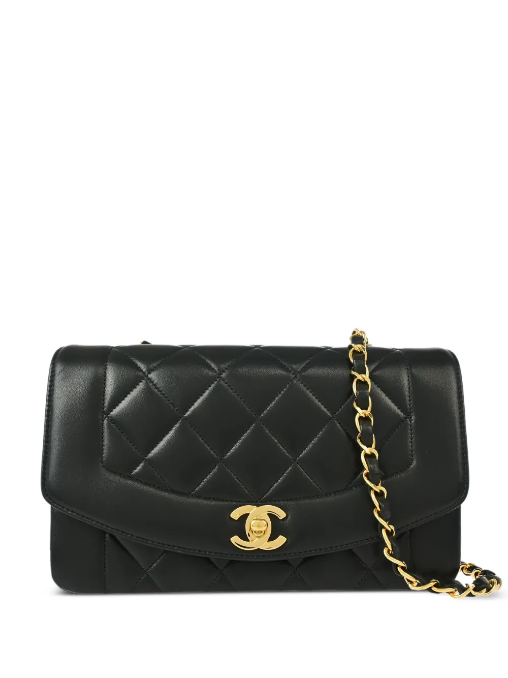 CHANEL Pre-Owned 1997 ダイアナ ショルダーバッグ S - ブラック CHANEL Pre-Owned 1997 ダイアナ ショルダーバッグ S - ブラック
