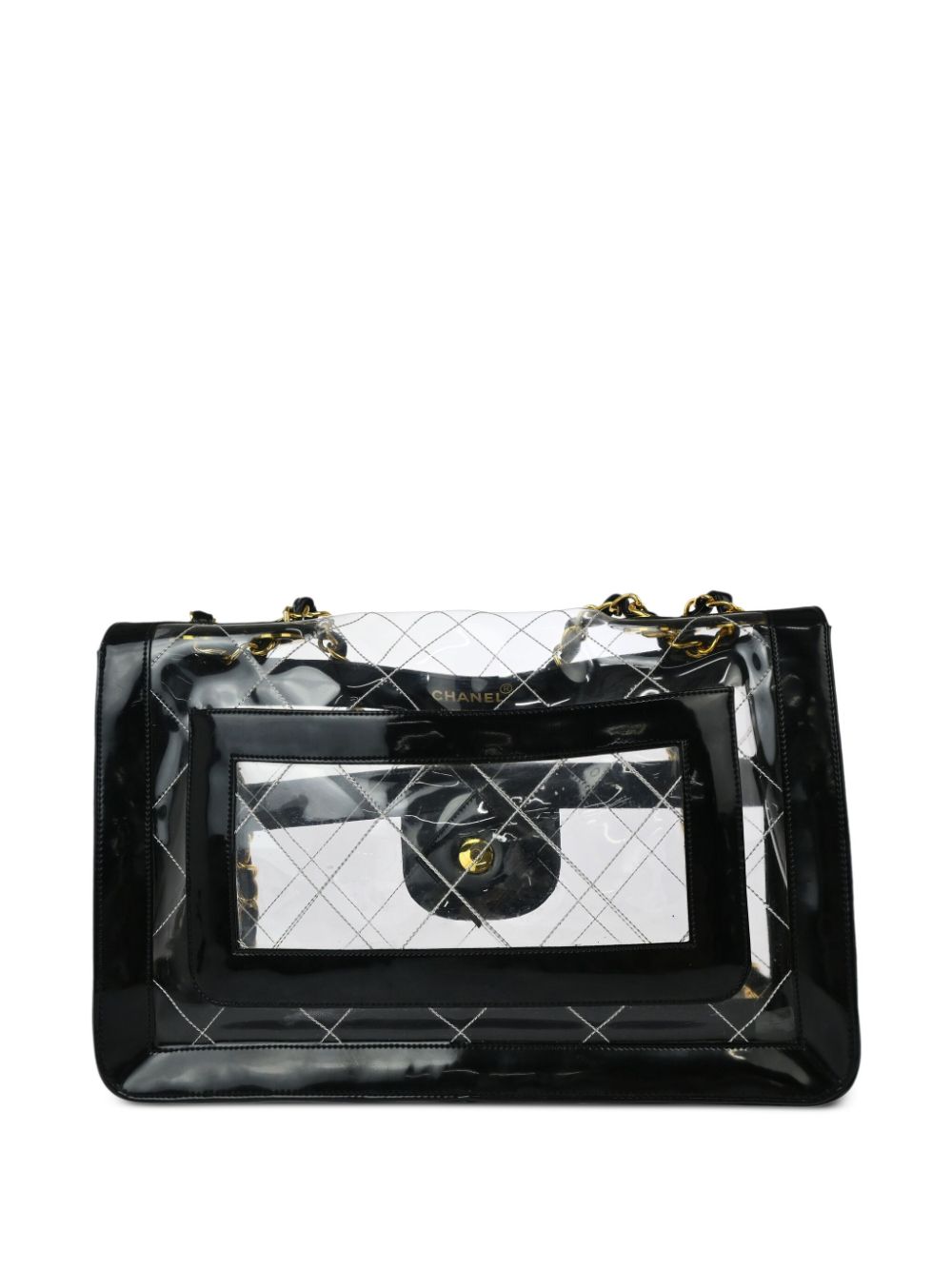 CHANEL Pre-Owned 1995 Classic Flap grote schoudertas - Zwart