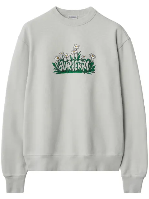 Burberry sudadera con logo estampado