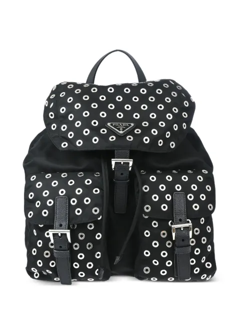 Prada Pre-Owned mochila con logo triangular 2010