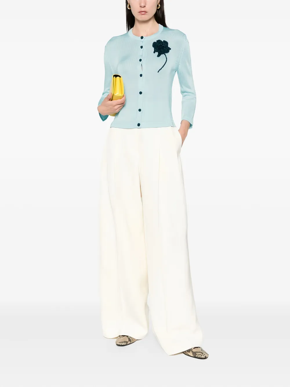 Jil Sander concealed fastening trousers - Beige