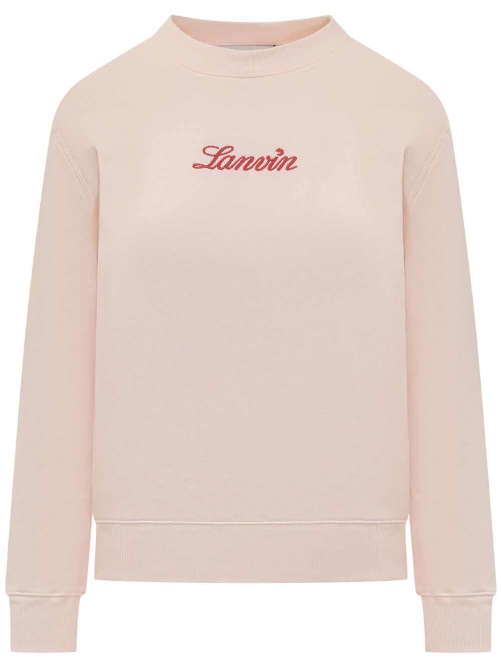 embroidered-logo sweatshirt