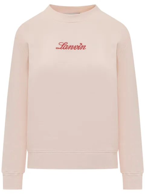 Lanvin sudadera con logo bordado