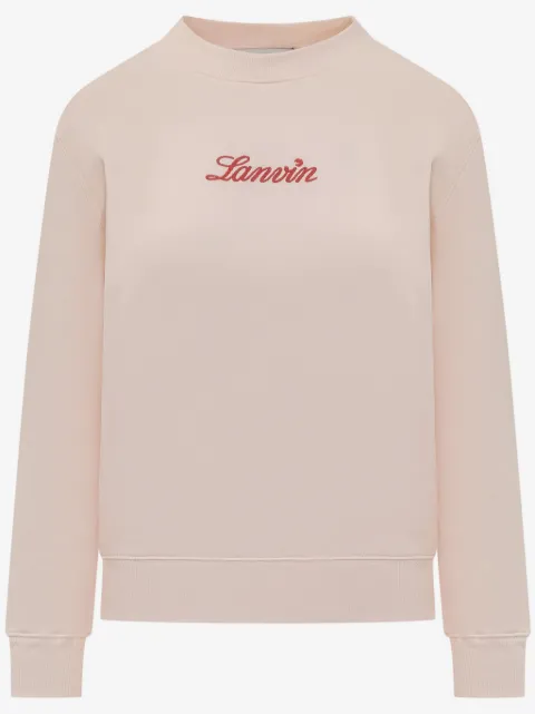 Lanvin sudadera con logo bordado