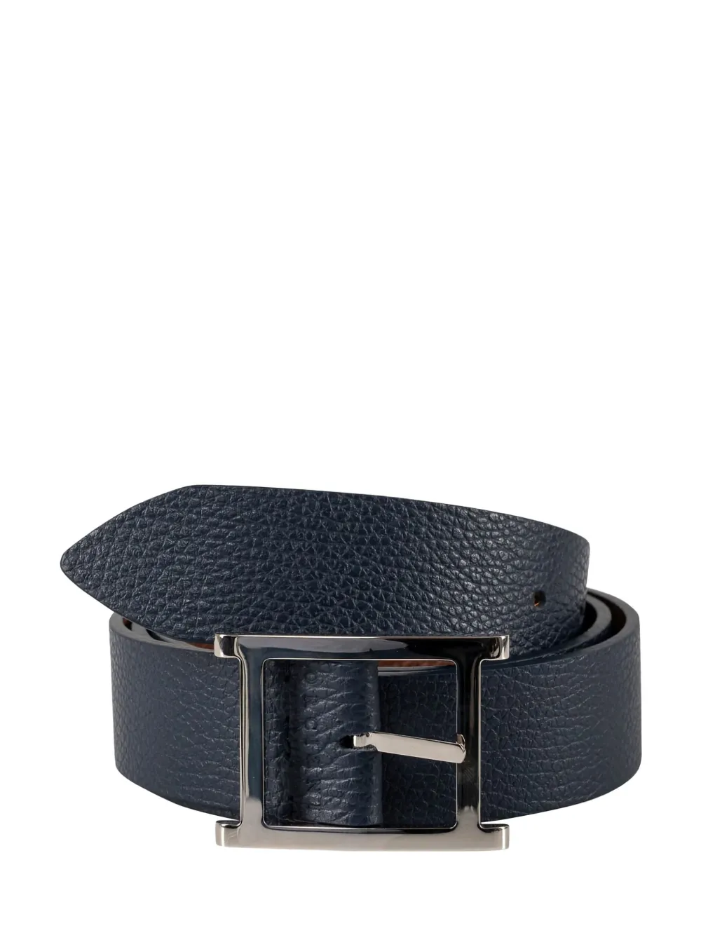 Orciani leather reversible belt - Blauw