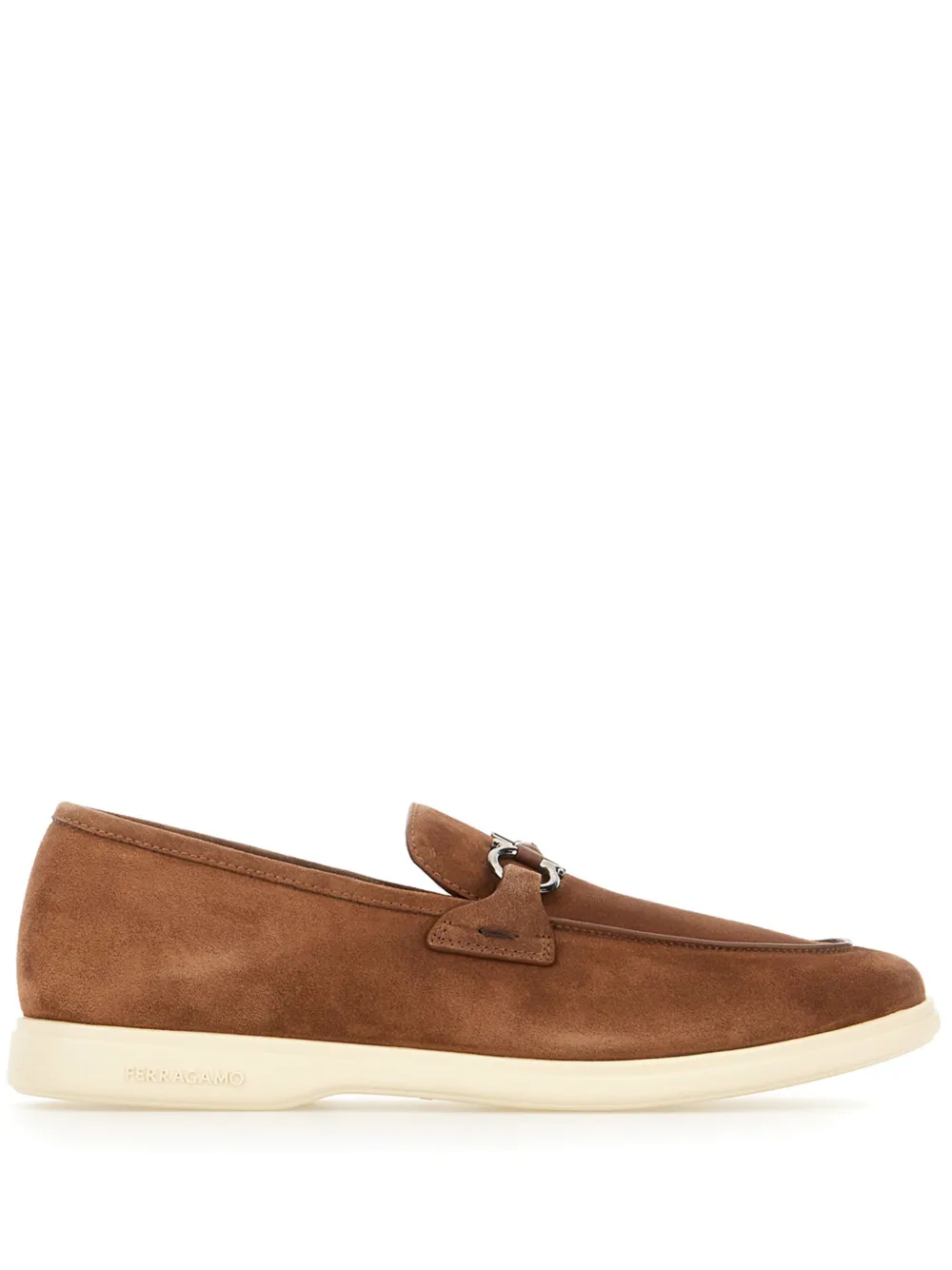 Ferragamo suede loafers Brown