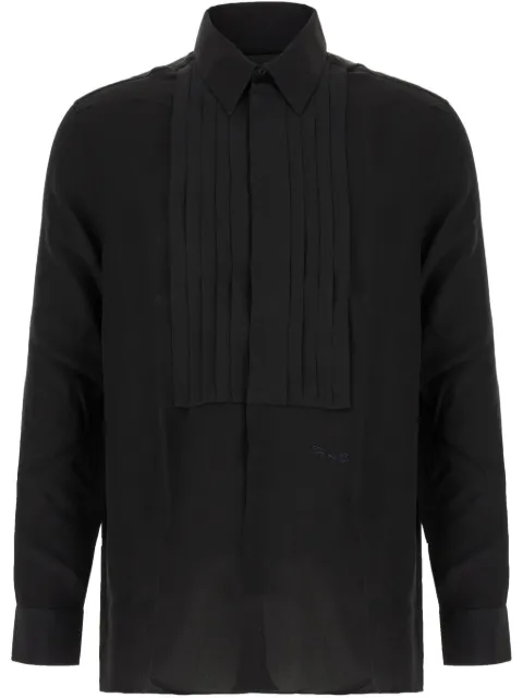 Givenchy pleated-bib silk shirt