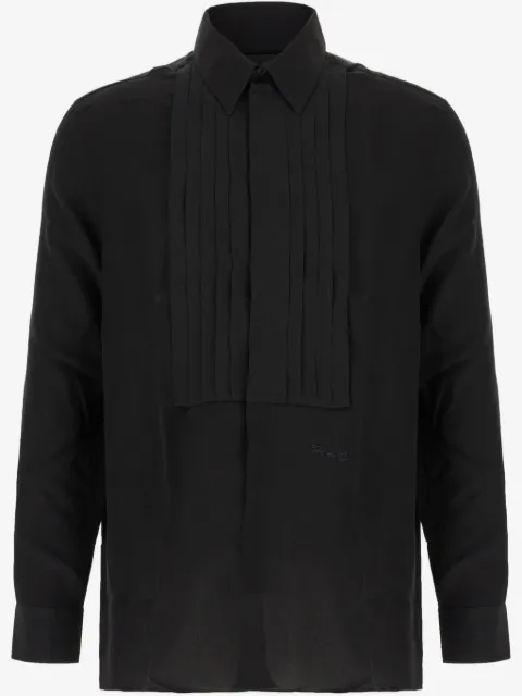 Givenchy pleated-bib silk shirt