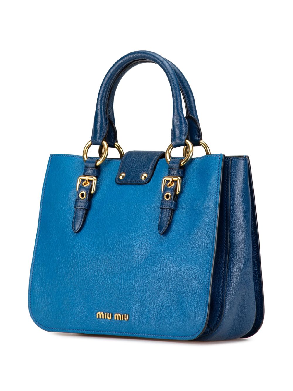 Miu Miu Pre-Owned 20th Century Madras satchel - Blauw