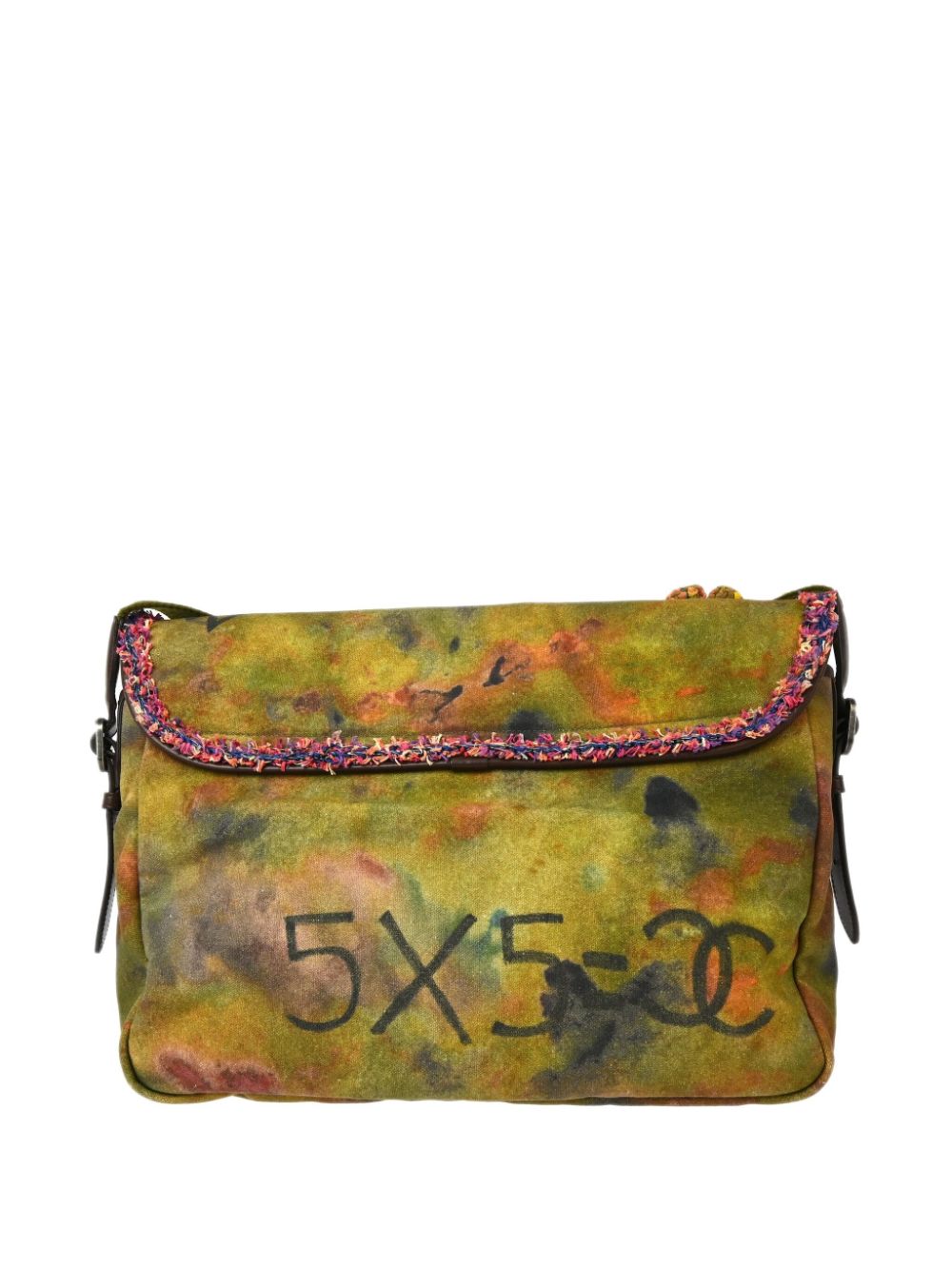 CHANEL Pre-Owned 2015 messengertas met print - Groen