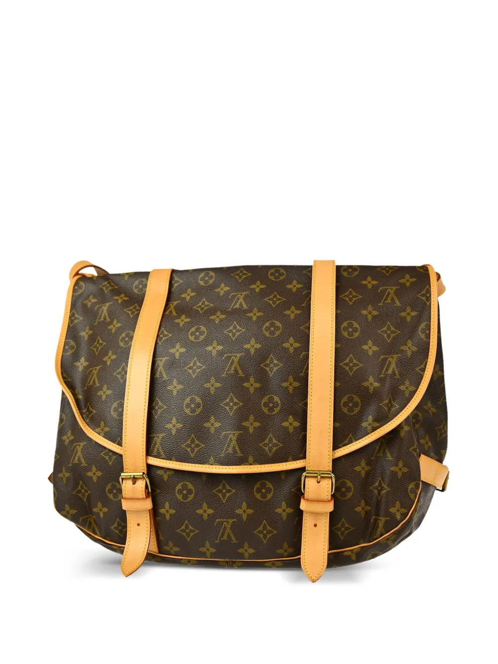 Louis Vuitton Pre-Owned 1987s Saumur 43 crossbodytas - Bruin