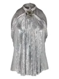 Rabanne flower-detailing top - Silver