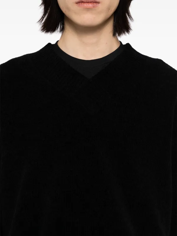 TEAM WANG Design Choices Vネック プルオーバー | ブラック | FARFETCH JP